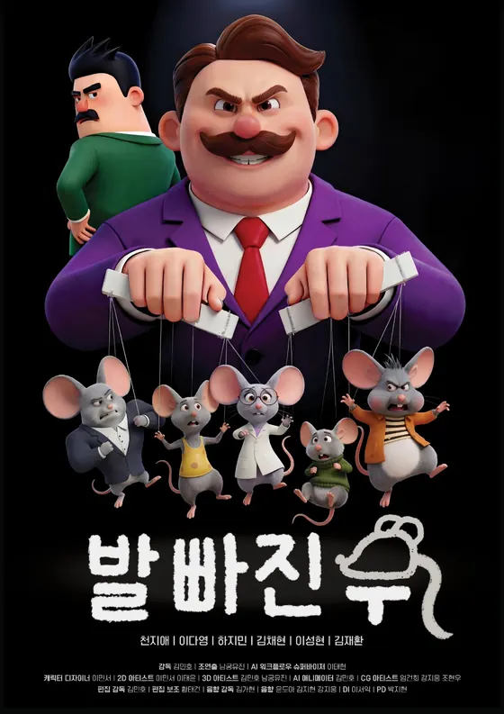 발 빠진 쥐 포스터