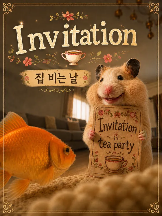 집 비는 날 포스터